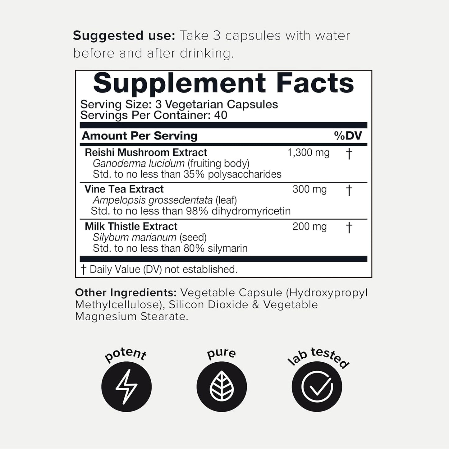 Toniiq Ease with DHM - Full Liver Support for a Night Out - 120 Capsules - 50X Super Concentrated Extract