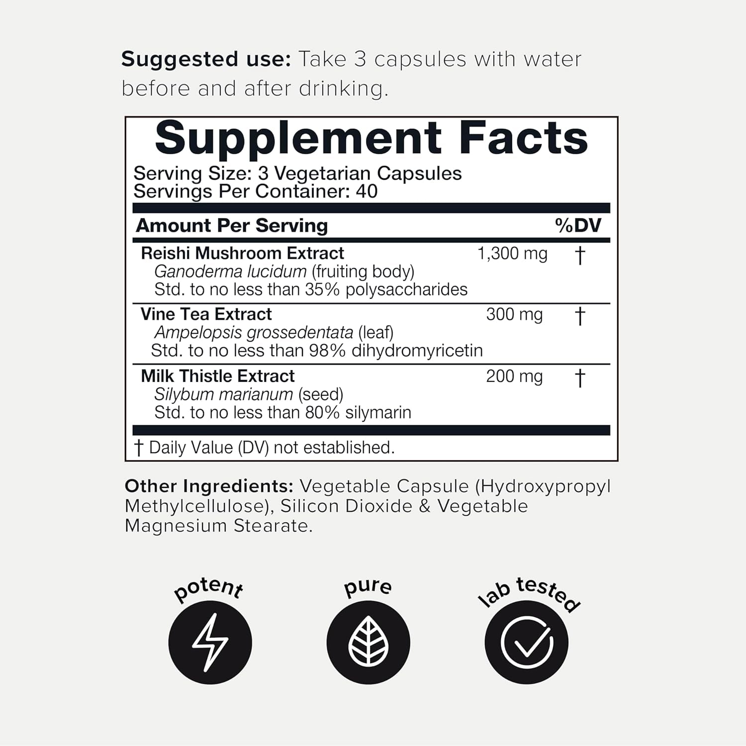 Toniiq Ease with DHM - Full Liver Support for a Night Out - 120 Capsules - 50X Super Concentrated Extract