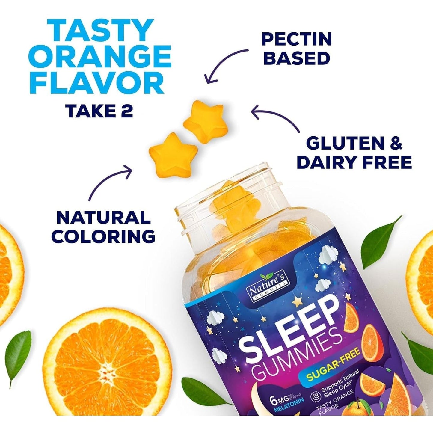 Sleep Gummies for Adults 6Mg - Natural Sleeping Gummy for Adults, Kids (60 Count)