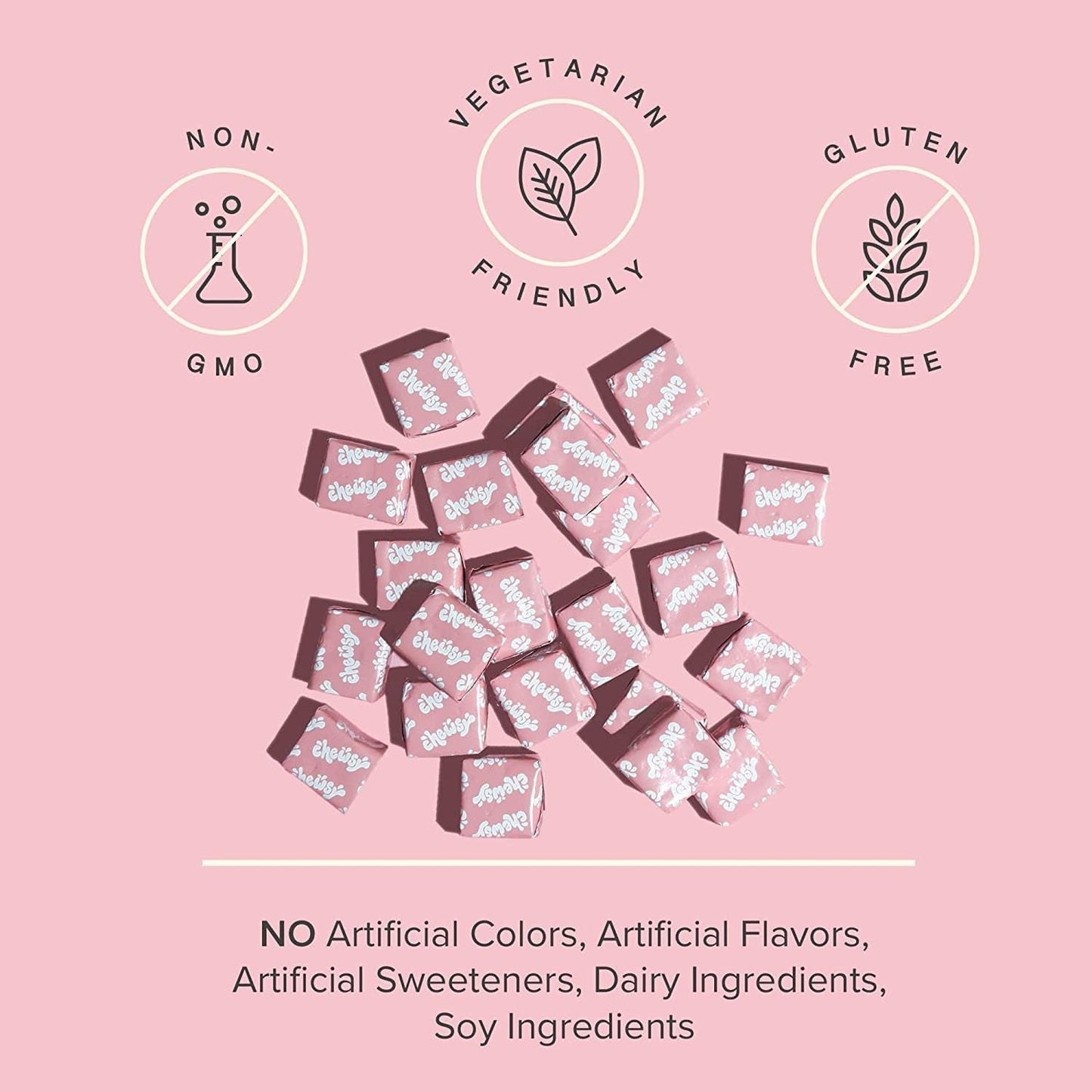 Chewsy - Support for Stronger, Healthy Hair - with Biotin, Horsetail Extract, Goji Berry & Vitamins - Sweet Raspberry, 30-Day Supply