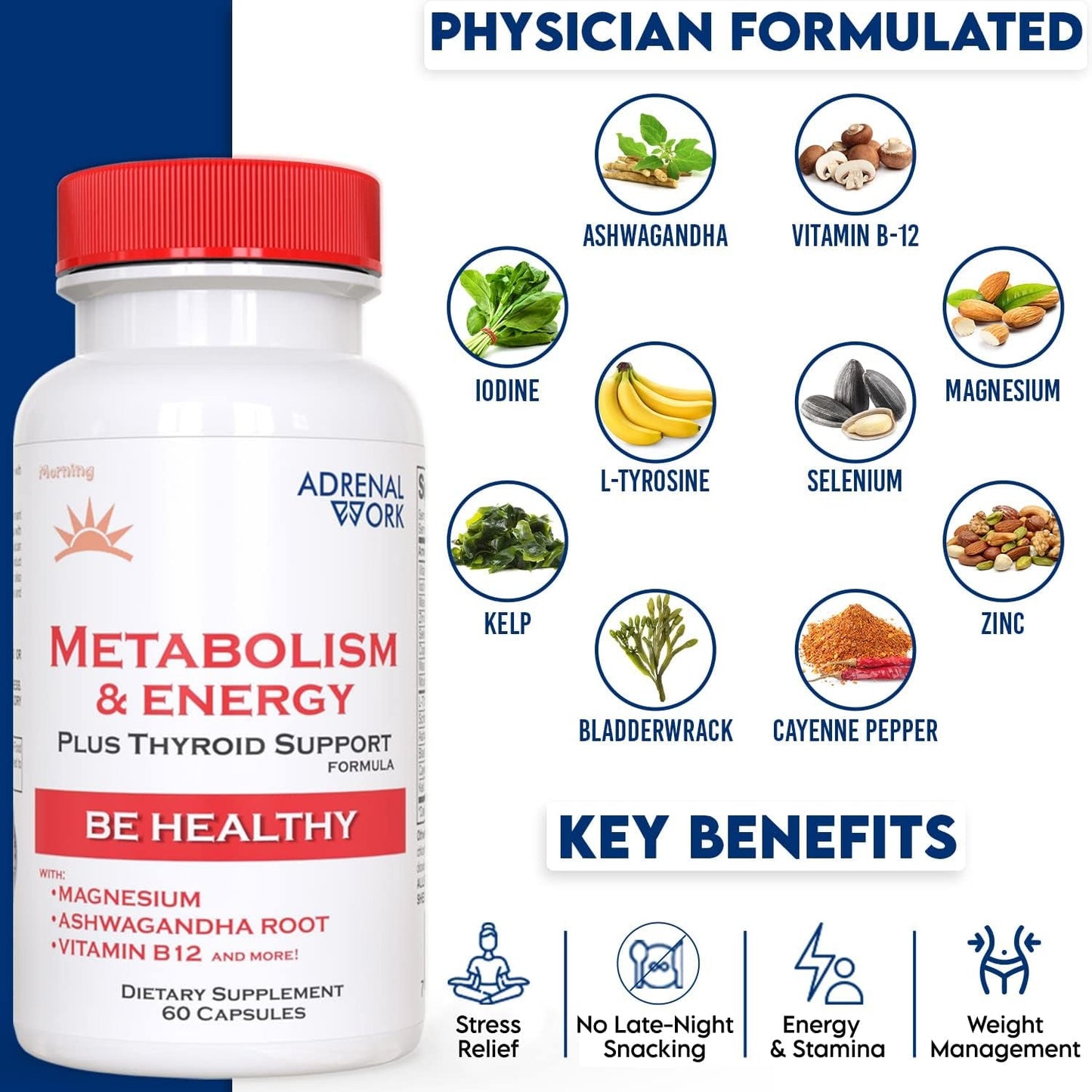 Metabolism & Energy | Natural Appetite Suppressant, Metabolism Booster for Weight Loss, and Wellness Supplement