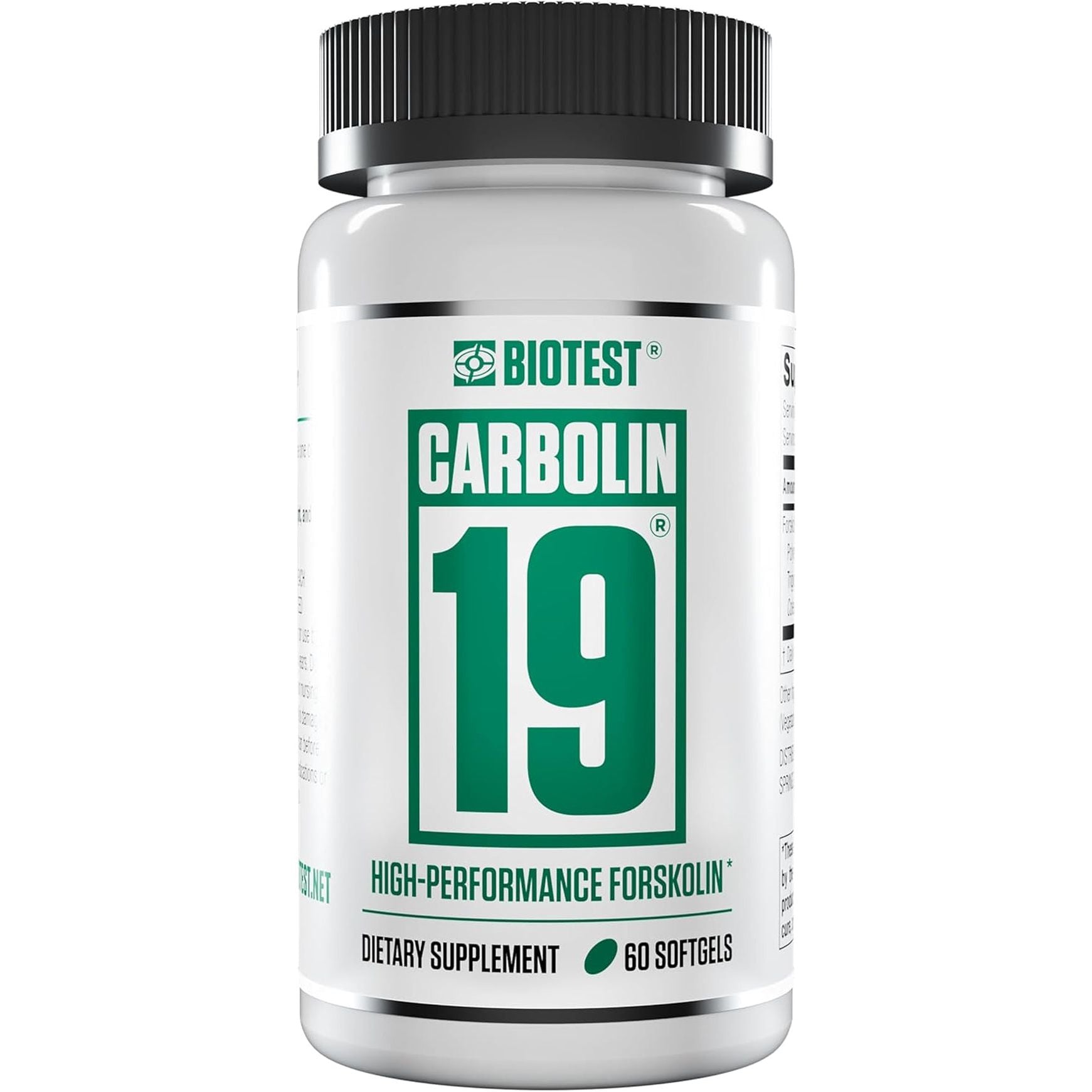 Biotest Carbolin 19 - Advanced Forskolin Carbonate for Fat Loss & Metabolic Performance - 60 Softgels