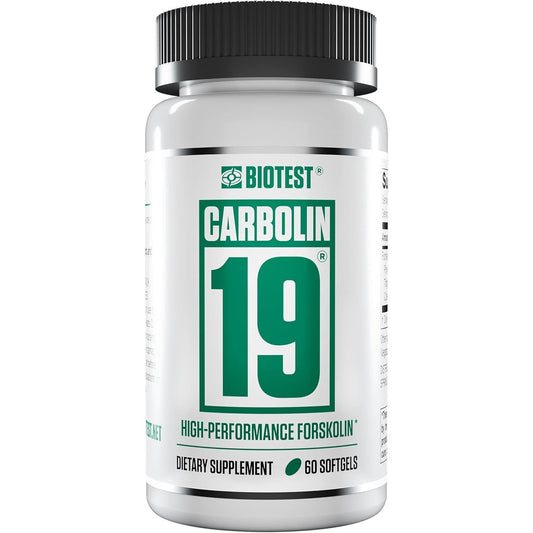 Biotest Carbolin 19 - Advanced Forskolin Carbonate for Fat Loss & Metabolic Performance - 60 Softgels