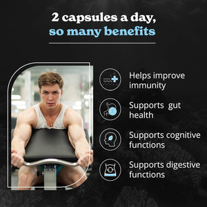 Sea Moss Capsules- Irish Sea Moss with Black Seed Oil, Ashwagandha & Black Pepper for Stamina, Strength & Endurance 60 Servings