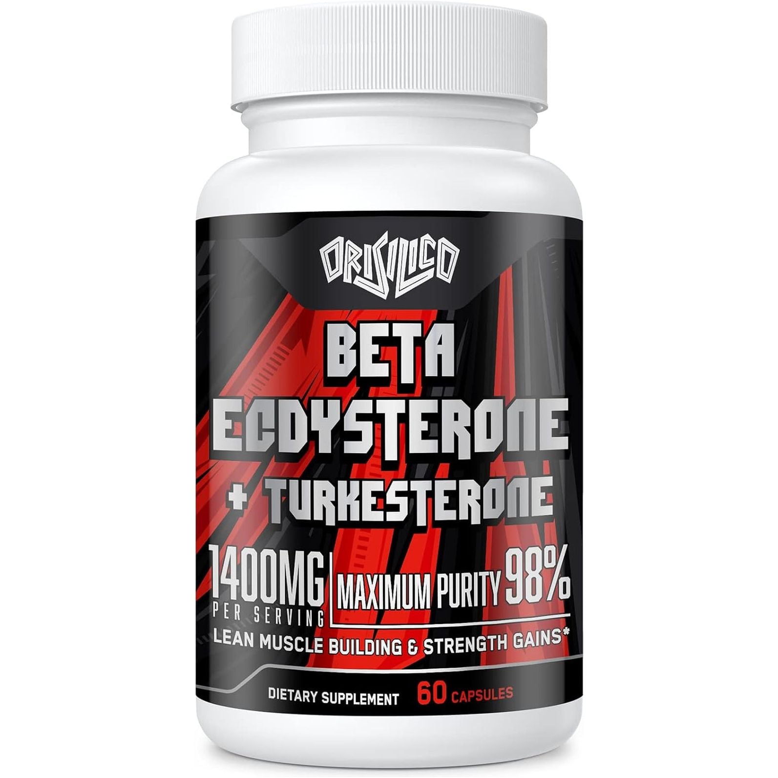 1400Mg Beta Ecdysterone and Turkesterone Supplements for Muscle Mass,Strength, Protein Synthesis, 60 Capsules