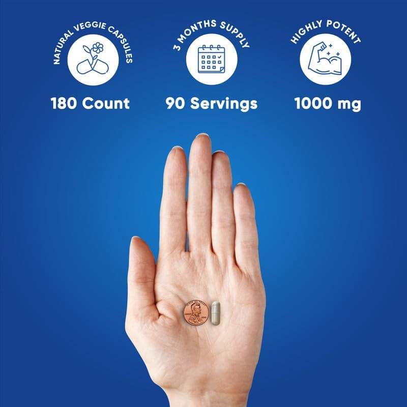 We like Vitamins Diosmin Hesperidin 1000Mg – Helps to Support Healthy Circulation, Veins, Capillaries, and Lymphatic Drainage 180 Capsules