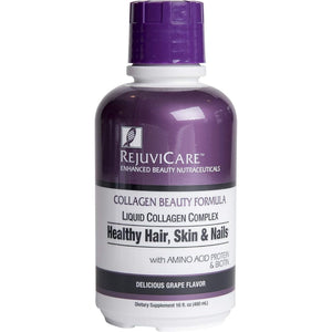 Rejuvicare Liquid Collagen Beauty Formula with Amino Acids, Protein and Biotin, 16 Oz ,32 Servings