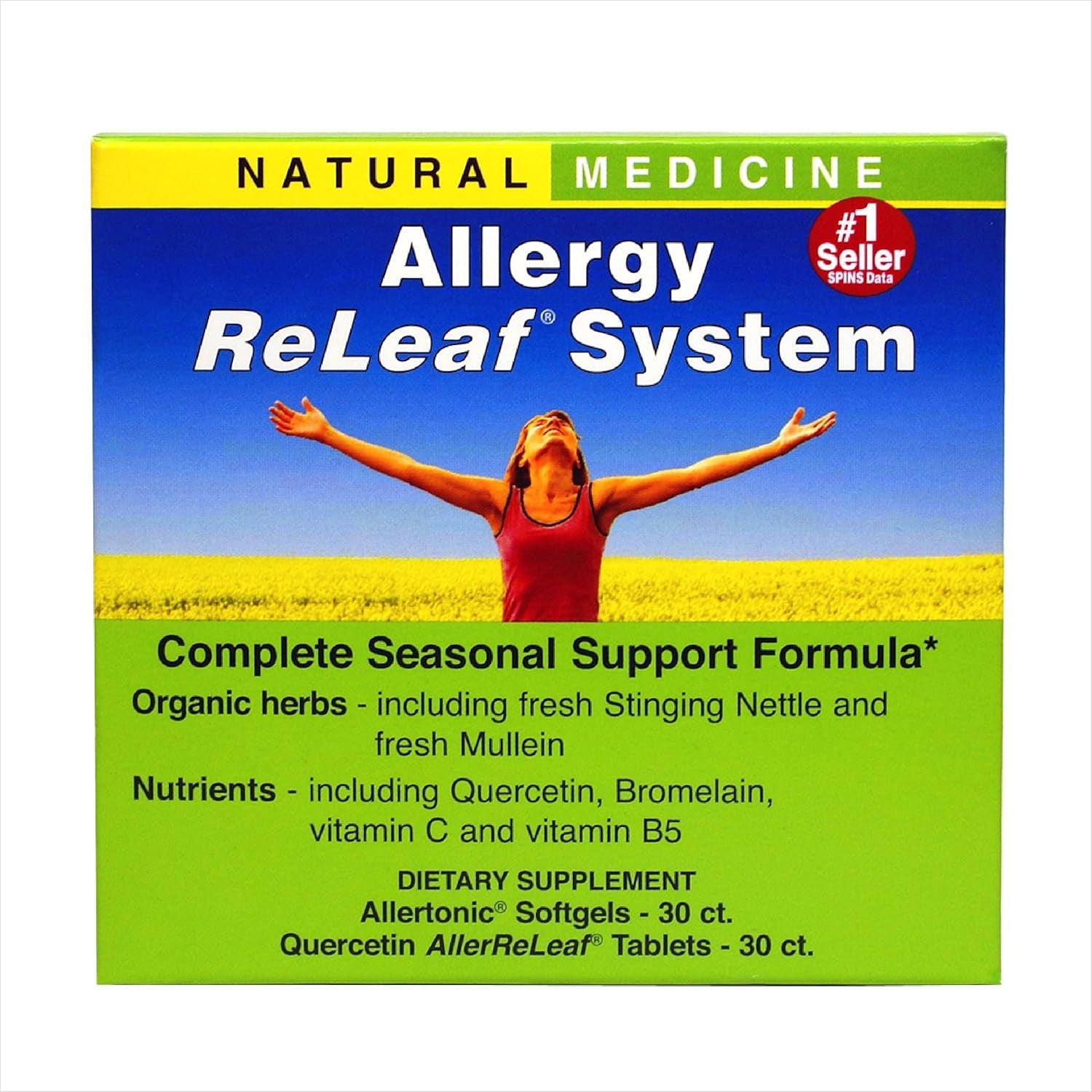 Herbs Etc. Allergy Releaf System - Provides Seasonal Support for Sneezing & Itchy Eyes (30 Servings)