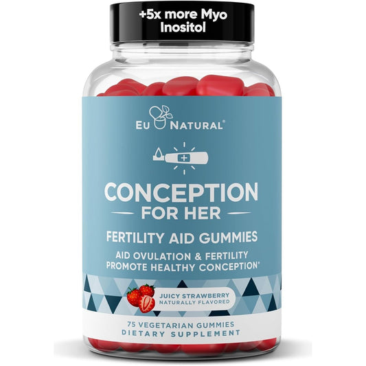 Conception for Her Fertility Gummies - Fertility Supplements with Myo Inositol, Folate & More Essential Nutrients - 75 Gummies (FOR WOMEN)