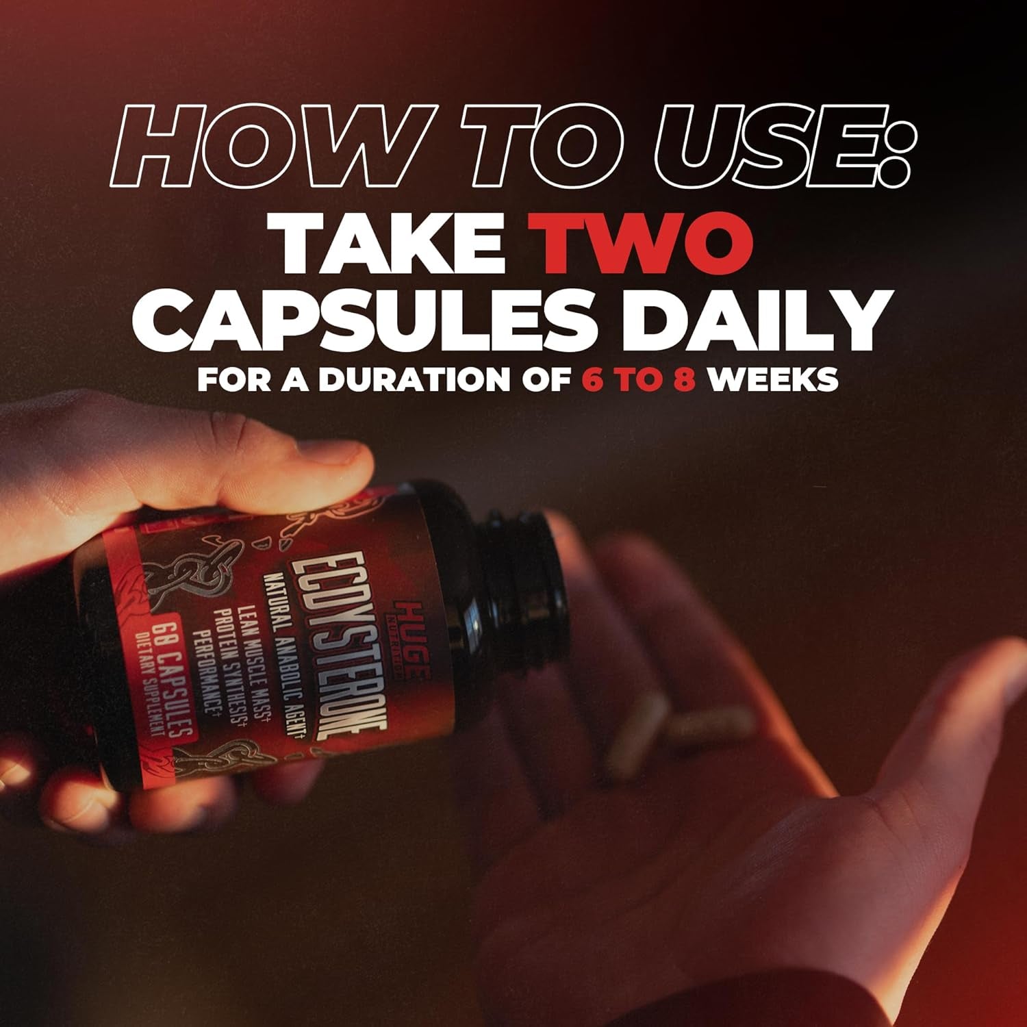 Ecdysterone Supplement, Natural Muscle Builder for Men, 1000Mg Beta Ecdysterone