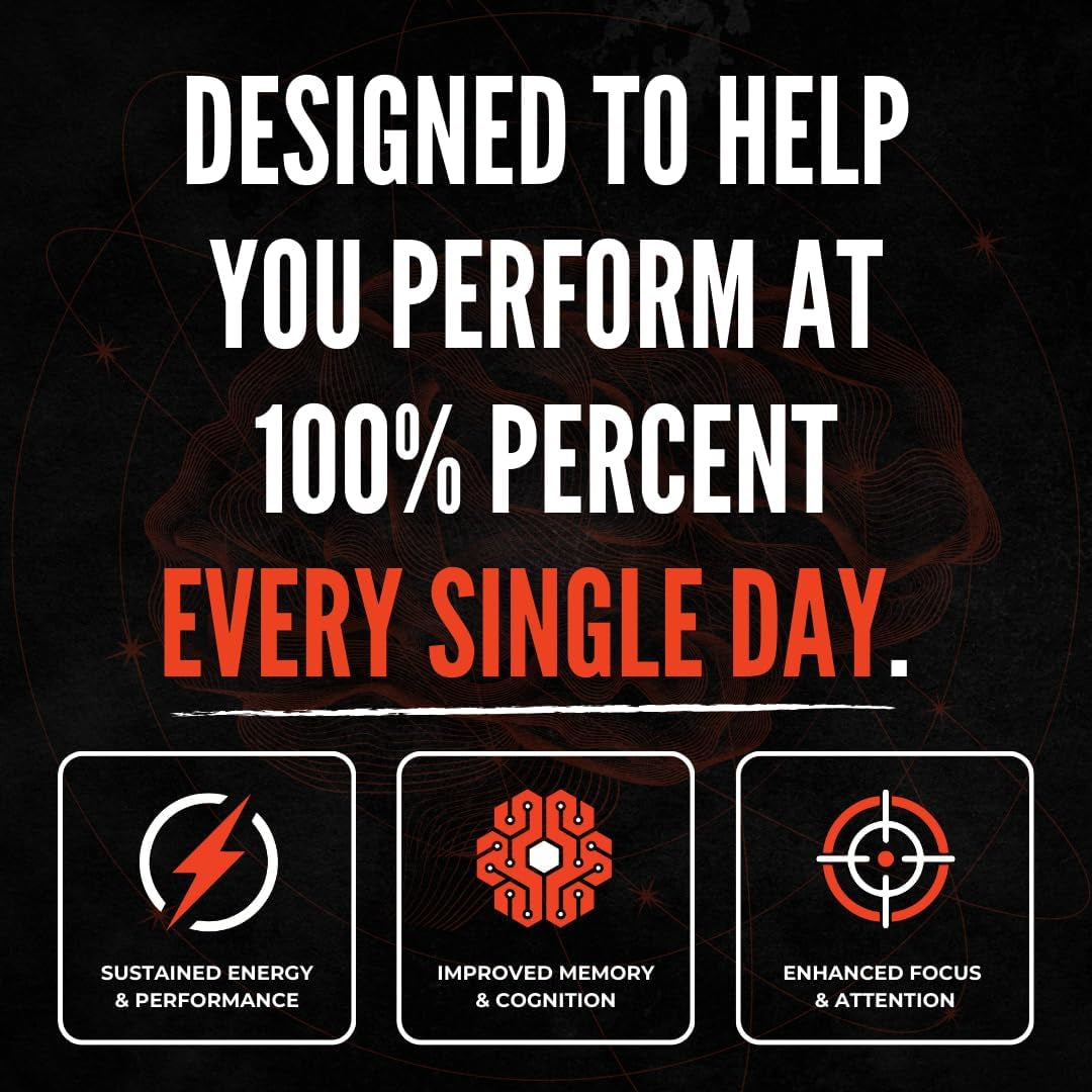 8-IN-1 All-Natural Nootropic Supplement for Focus, Energy, & Memory Support