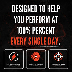 8-IN-1 All-Natural Nootropic Supplement for Focus, Energy, & Memory Support