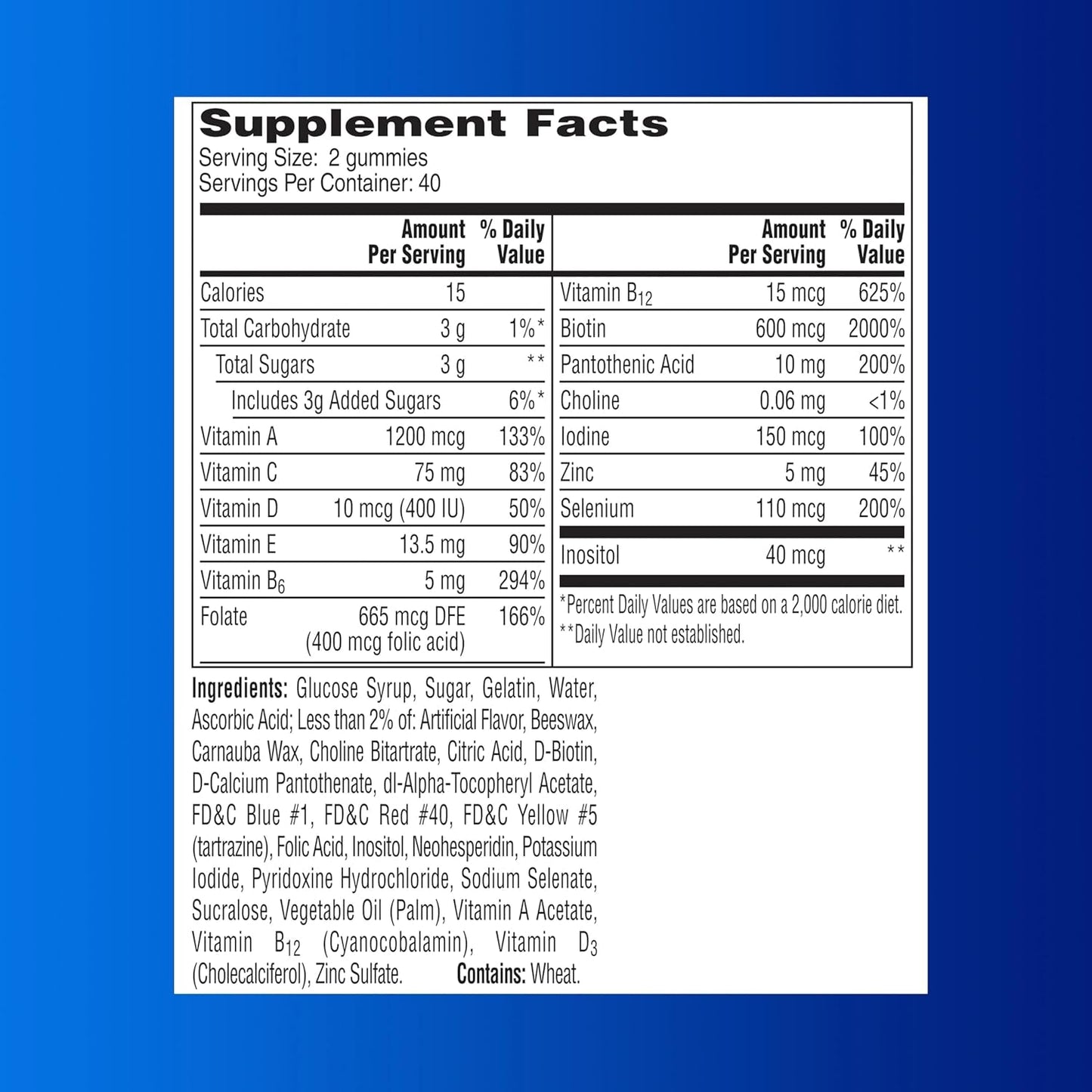 One a Day Men’S Multivitamin Gummies, Multivitamin for Men with Vitamin A, C, D, E, Calcium & More 80 Count