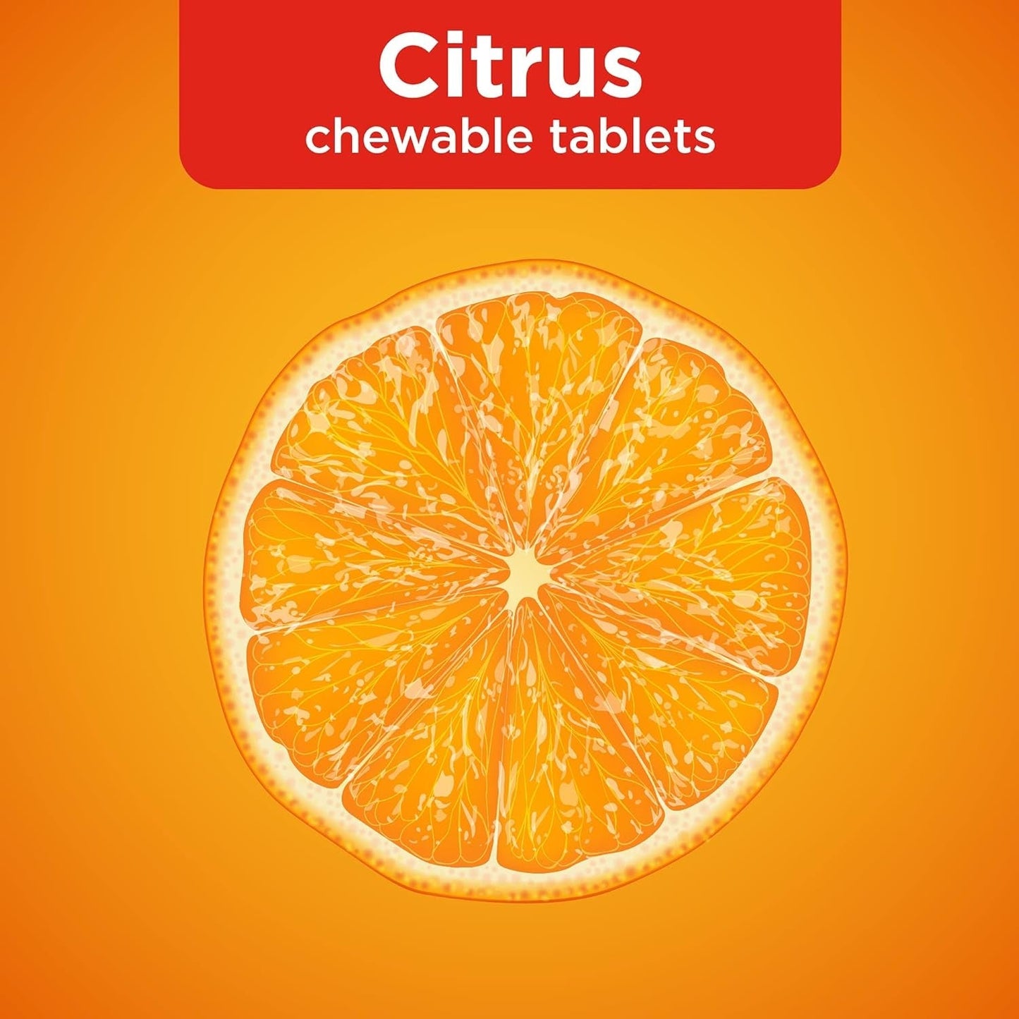 Amazon Basic Care Immune Support Citrus Chew Tablets, 116 Count
