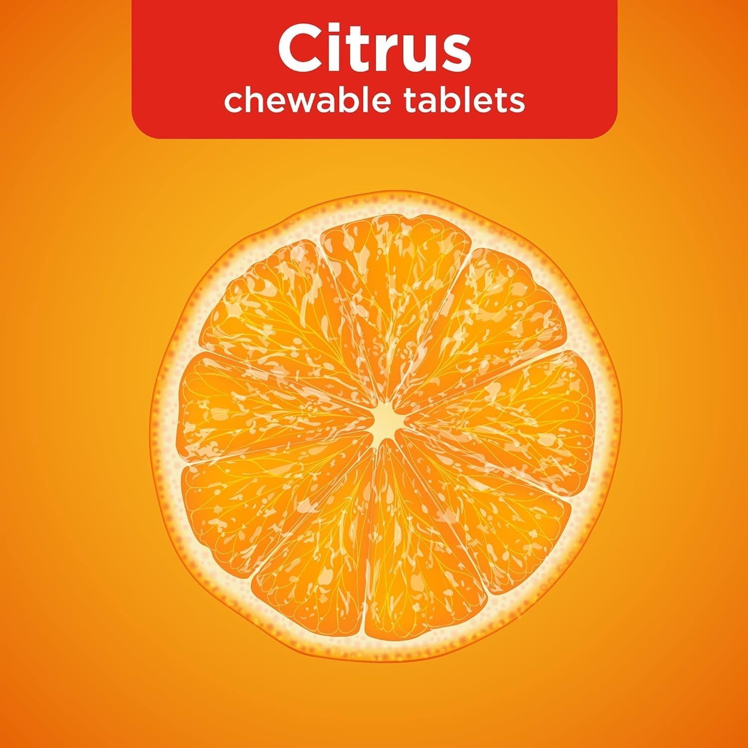 Amazon Basic Care Immune Support Citrus Chew Tablets, 116 Count