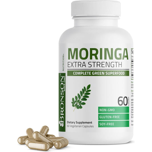 Bronson Morgina Extra Strength Complete Green Superfood, Non-Gmo, 60 Vegetarian Capsules
