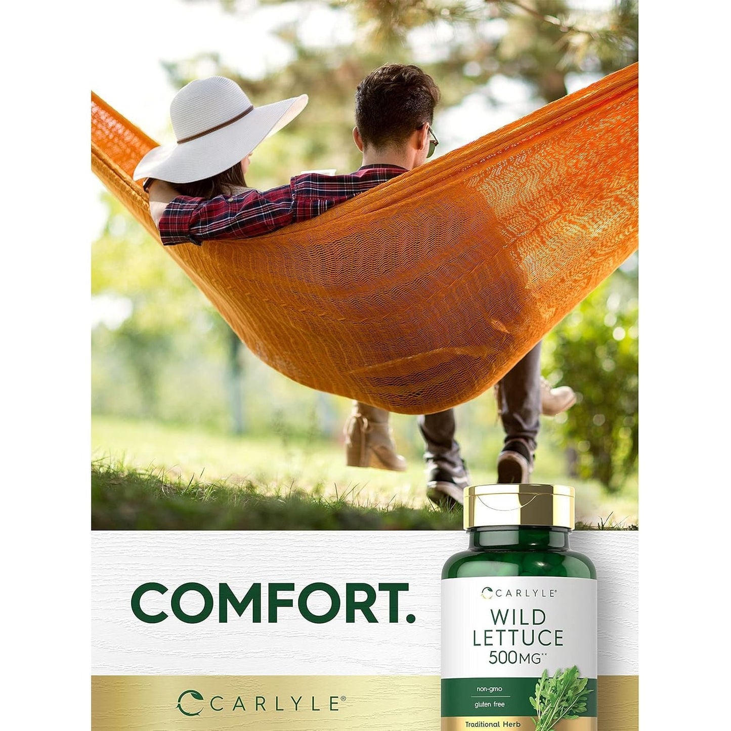 Carlyle Wild Lettuce Extract 500Mg | 200 Capsules | Non-Gmo, Gluten Free Supplement