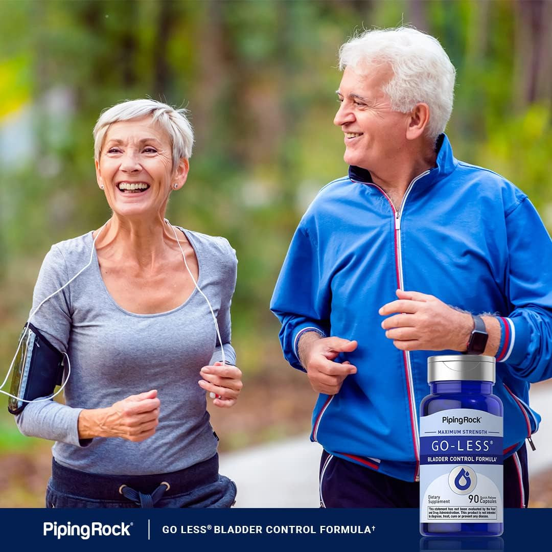 Piping Rock Bladder Control Pills | Go Less Bladder Health Formula 90 Capsules 