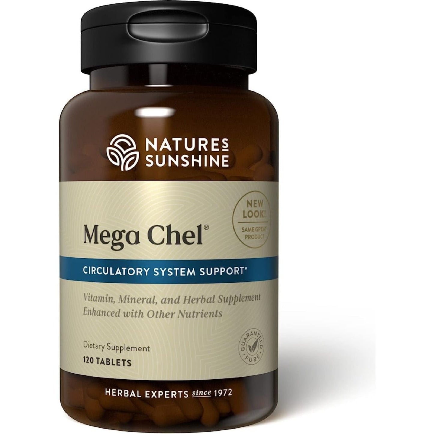 Nature'S Sunshine Mega-Chel, Complete Vitamin with Powerful Antioxidants, Herbs, Vitamins, Minerals, and Amino Acids 120 Tablets