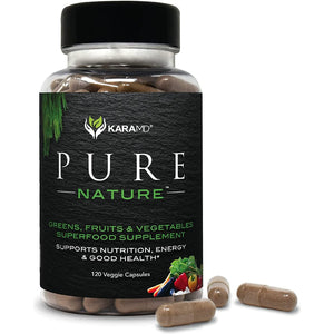 Karamd Pure Nature | Greens, Fruits & Vegetables Whole Food Supplement (30 Servings)