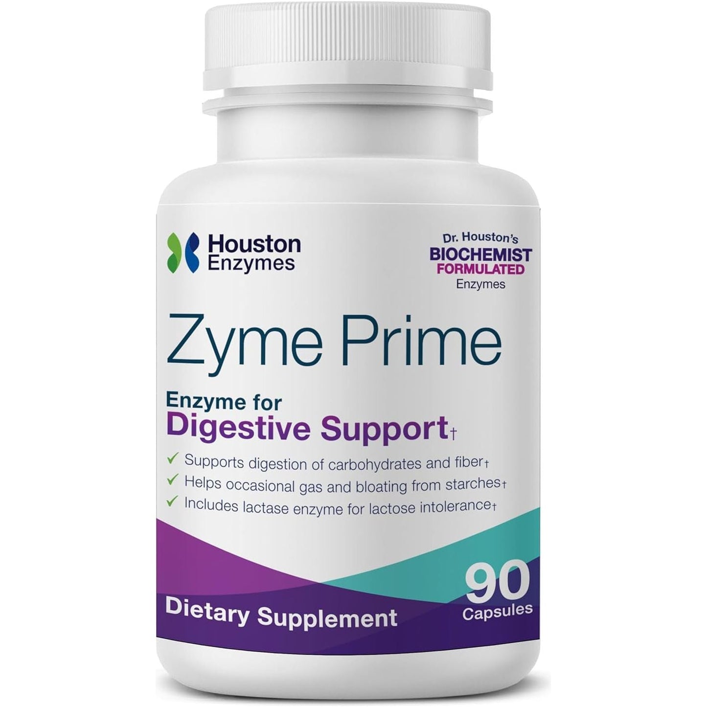– Zyme Prime – Professionally Formulated to Support Digestion of Carbohydrates & Fats – Helps Relieve Gas & Bloating - 90 Capsules