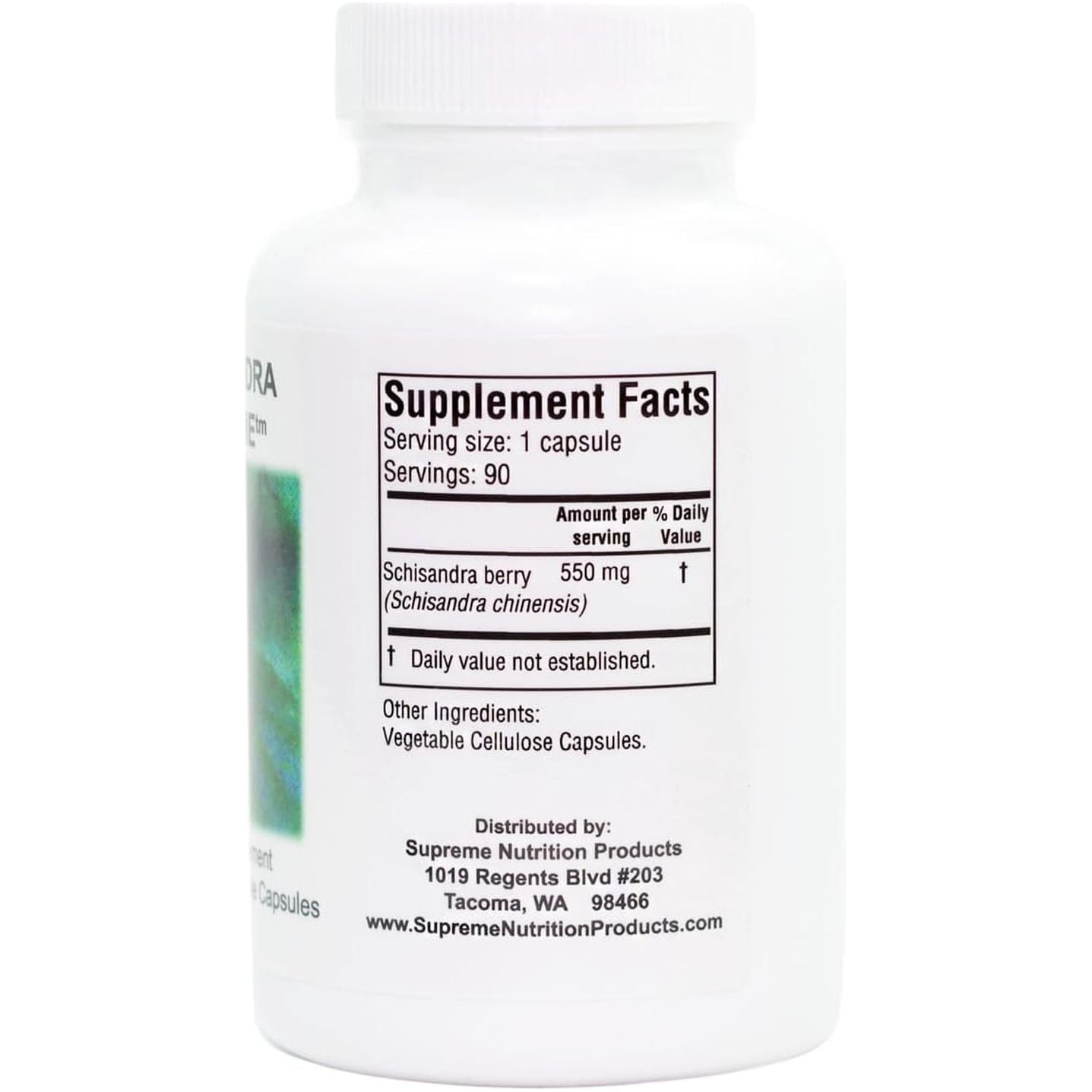 Supreme Nutrition Schisandra Supreme, 90 Pure Schisandra Fruit Vegetarian Capsules