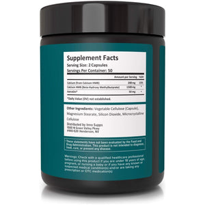 Innosupps HMB+ | 1500Mg HMB (Beta-Hydroxy Methylbutyrate) & 50Mg Astragin (120 Capsules)