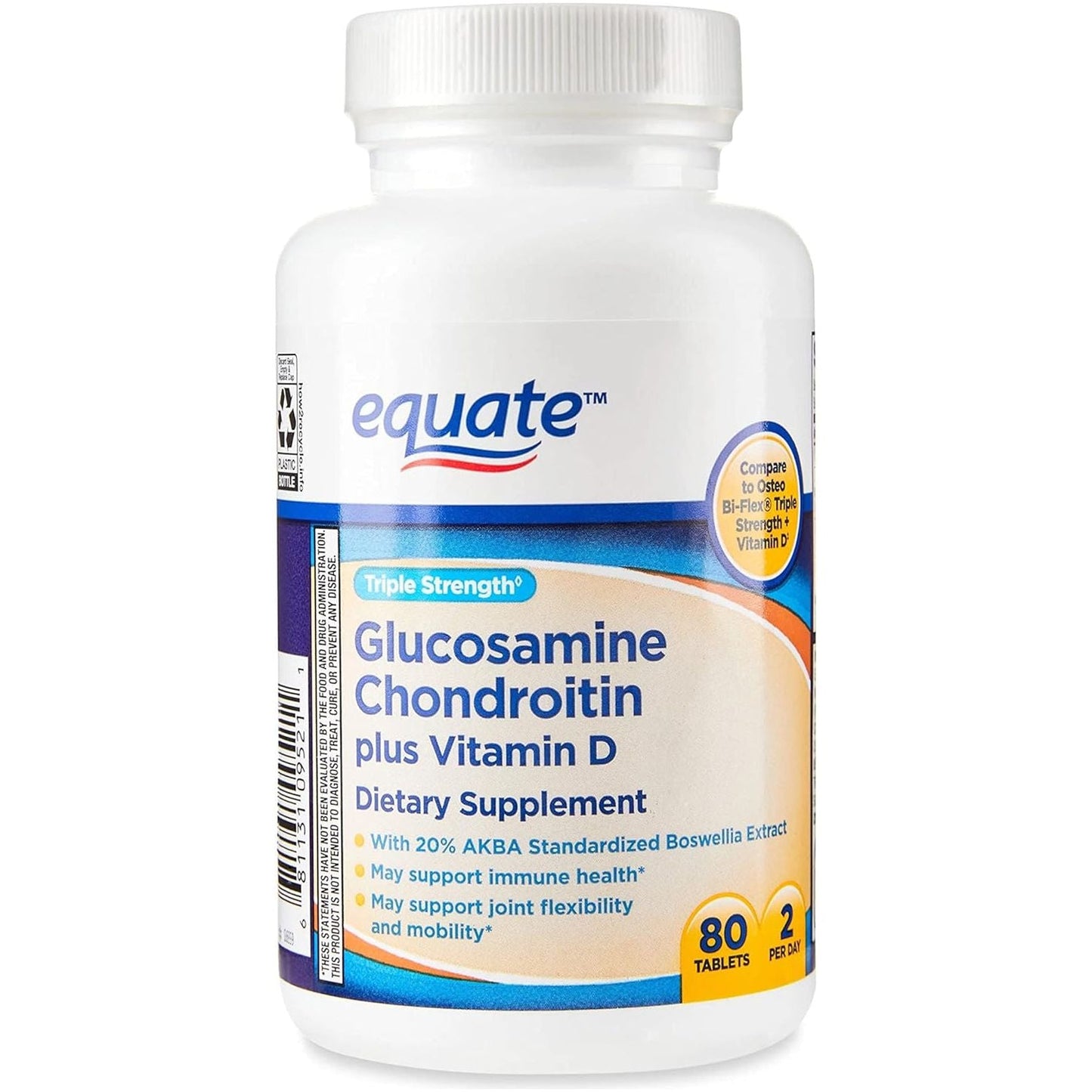 Jogi Triple Strength Glucosamine Chondroitin plus Vitamin D Tablets Dietary Supplement, 40 Servings