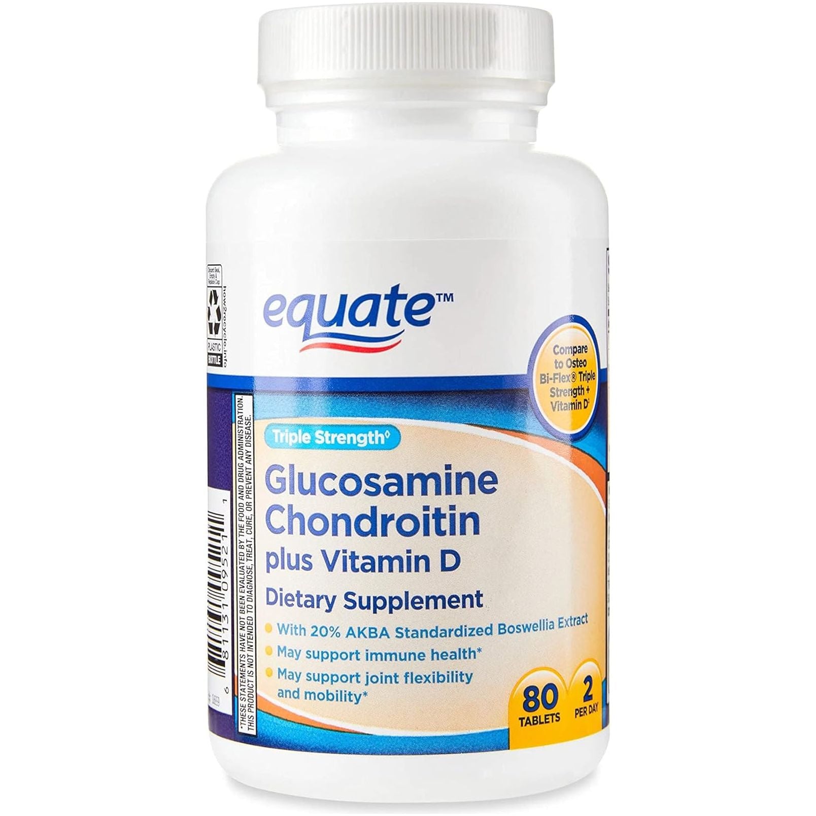 Jogi Triple Strength Glucosamine Chondroitin plus Vitamin D Tablets Dietary Supplement, 40 Servings