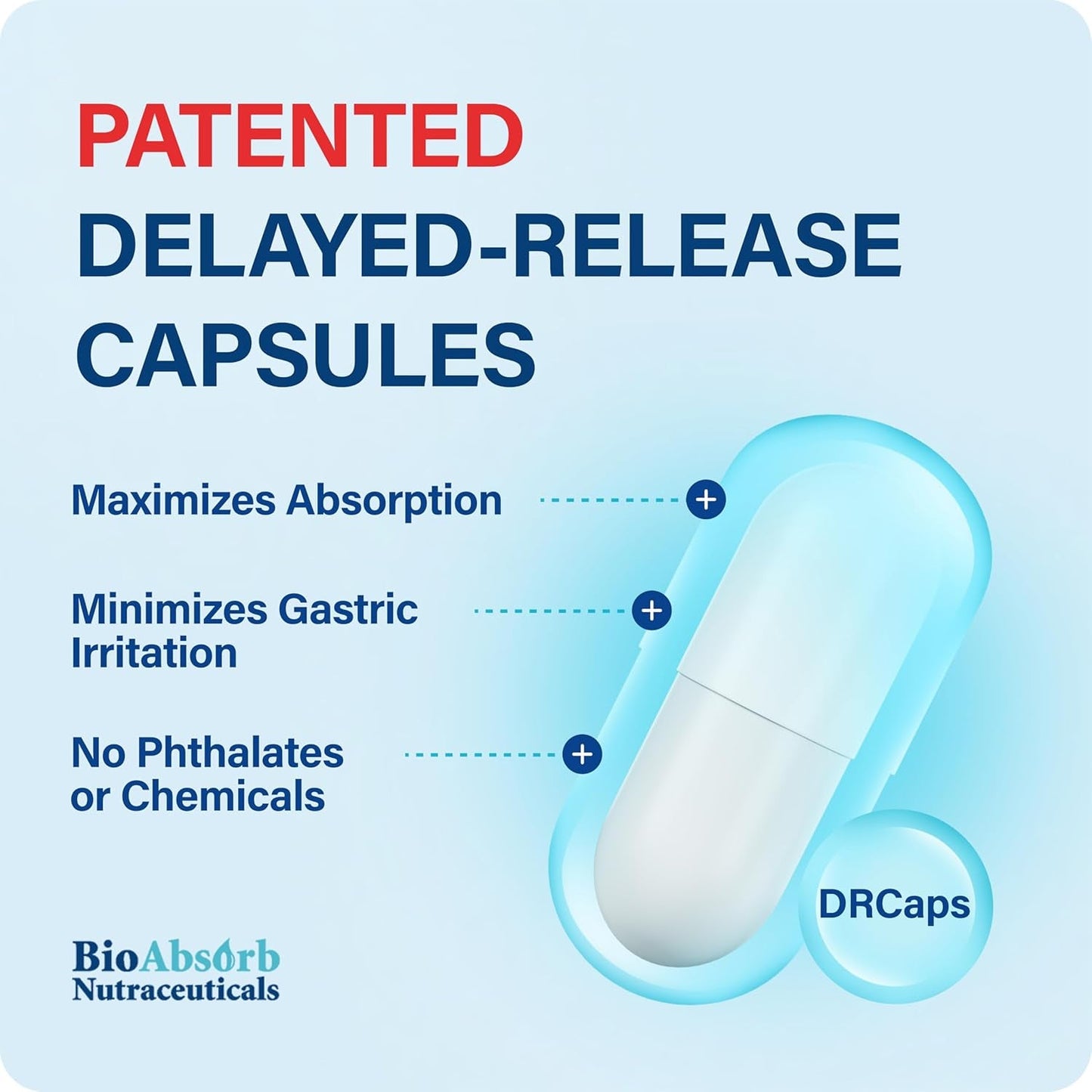 Bioabsorb Serrapeptase Supplement 120000 SPU, High Potency, Delayed Release