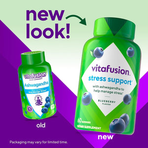 Vitafusion Ashwagandha Gummies –Clinically Shown Adaptogen Sensoril Ashwagandha 125Mg– Help Manage Stress 60 Count