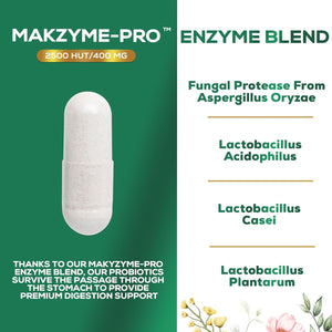Digestive Enzymes with Probiotics - Probiotic Multi Enzymes for Digestive Health and Bloating Relief 120 Capsules