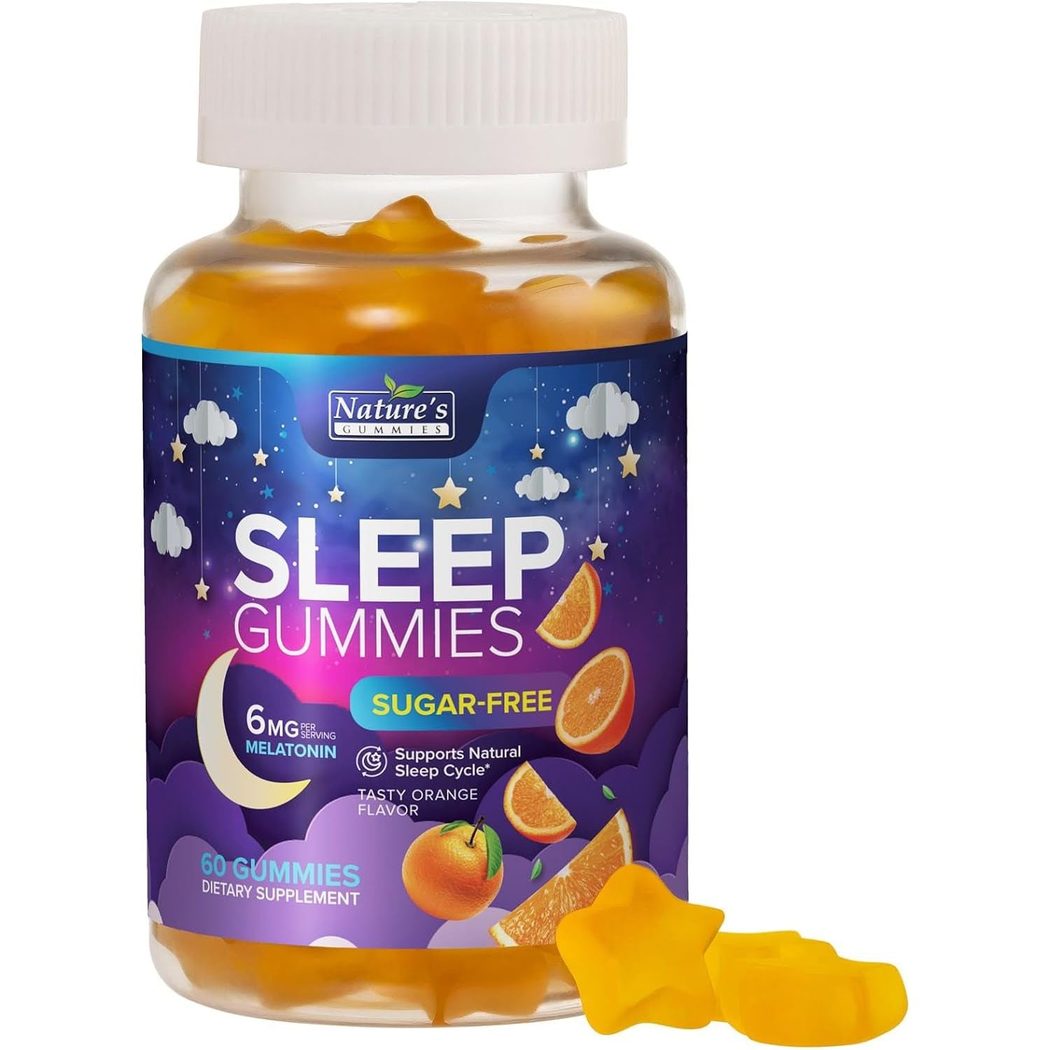 Sleep Gummies for Adults 6Mg - Natural Sleeping Gummy for Adults, Kids (60 Count)