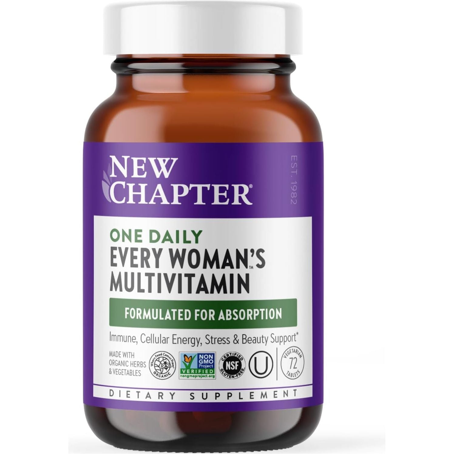 New Chapter Women'S Multivitamin for Immune, Beauty + Energy Support 72 Count