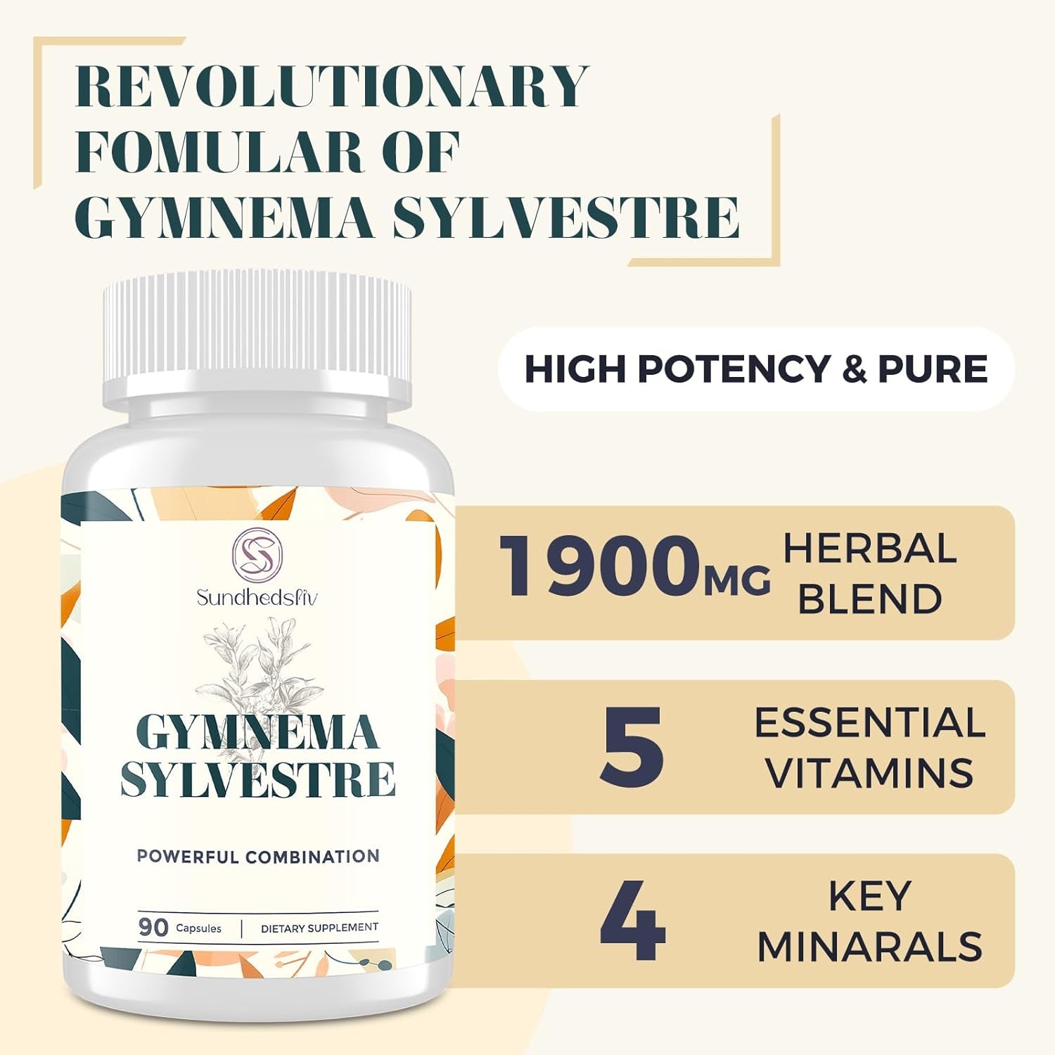 16 in 1 Blxxd Sugr Effective Gymnema Sylvestre Supplement 2100MG | 90 Vegan Capsules