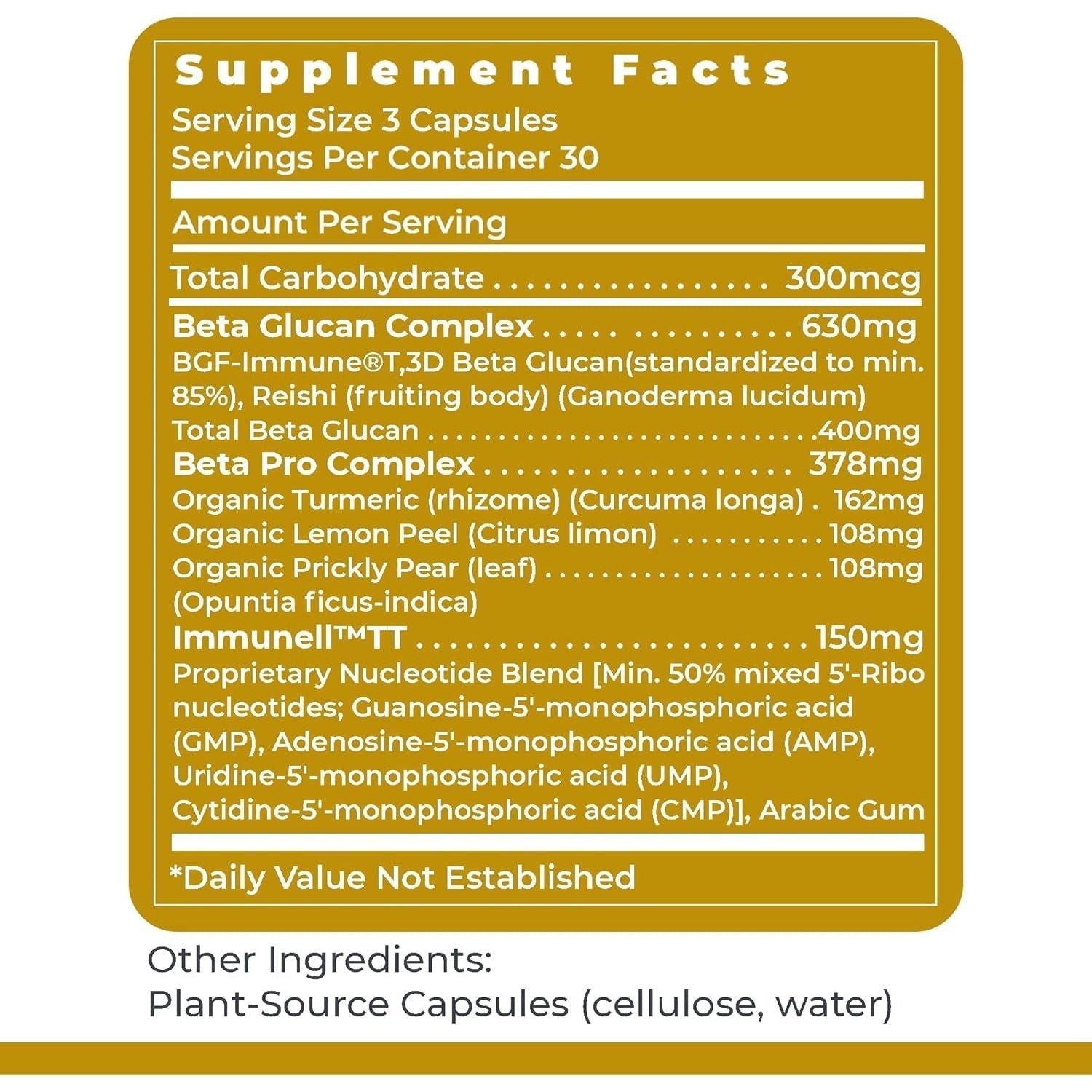 Premier Research Labs Nucleo Immune - Beta Glucan Supplements - 90 Capsules