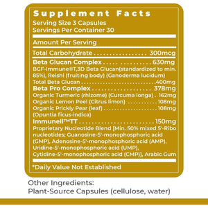 Premier Research Labs Nucleo Immune - Beta Glucan Supplements - 90 Capsules