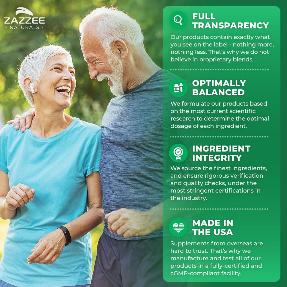 Zazzee USDA Organic Bilberry 20:1 Extract, 6000 Mg, 120 Vegan Capsules