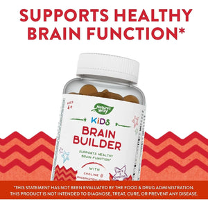 Nature'S Way Kids Brain Supplement Gummies, Supports Healthy Brain Function*, Lemonade Flavored, 60 Gummies