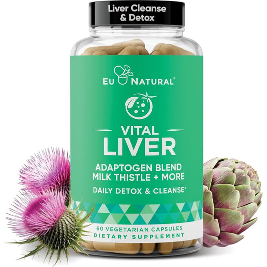 Vital Liver Cleanse Detox & Repair – 9-In-1 Liver Support Supplement – 60 Capsules