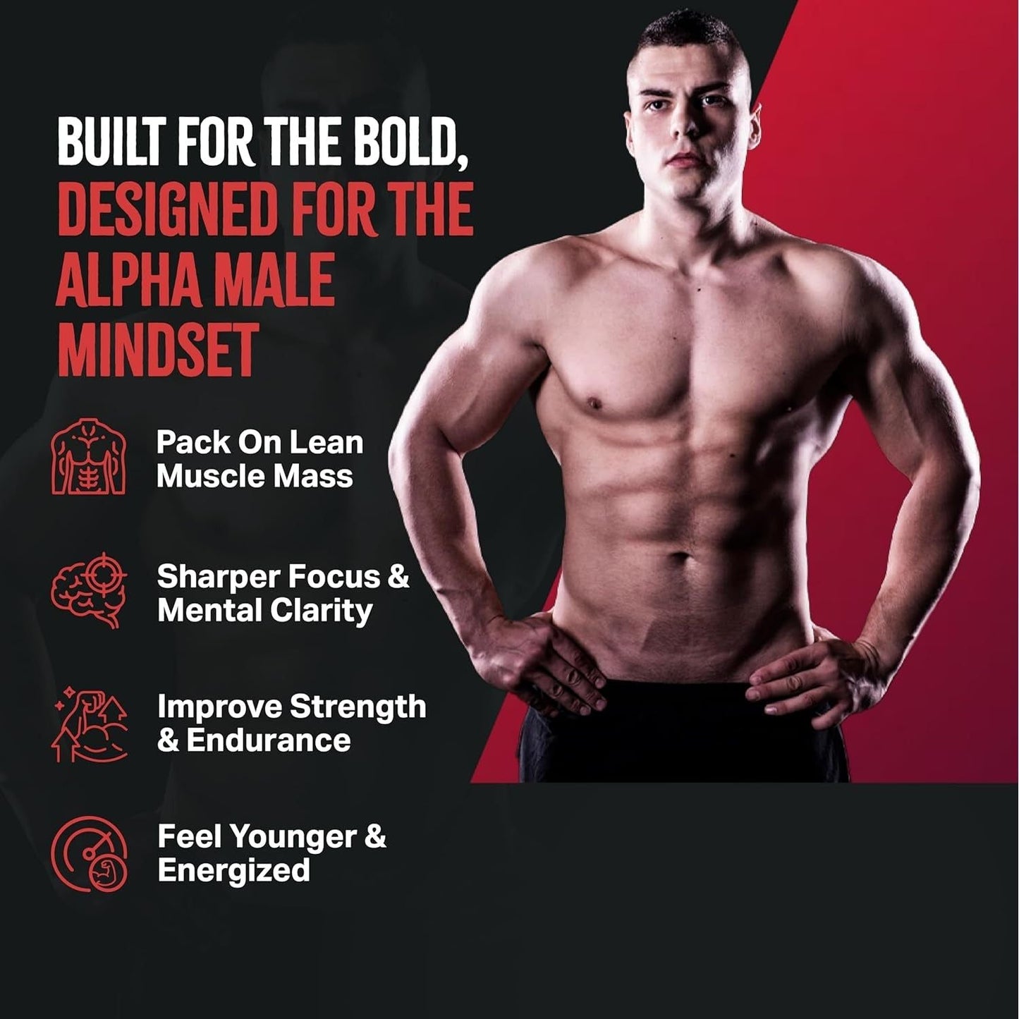 Biosync 9 in 1 Horny Goat Weed | Performance Supplement for Size, Muscle Mass, Circulation 60 Caps