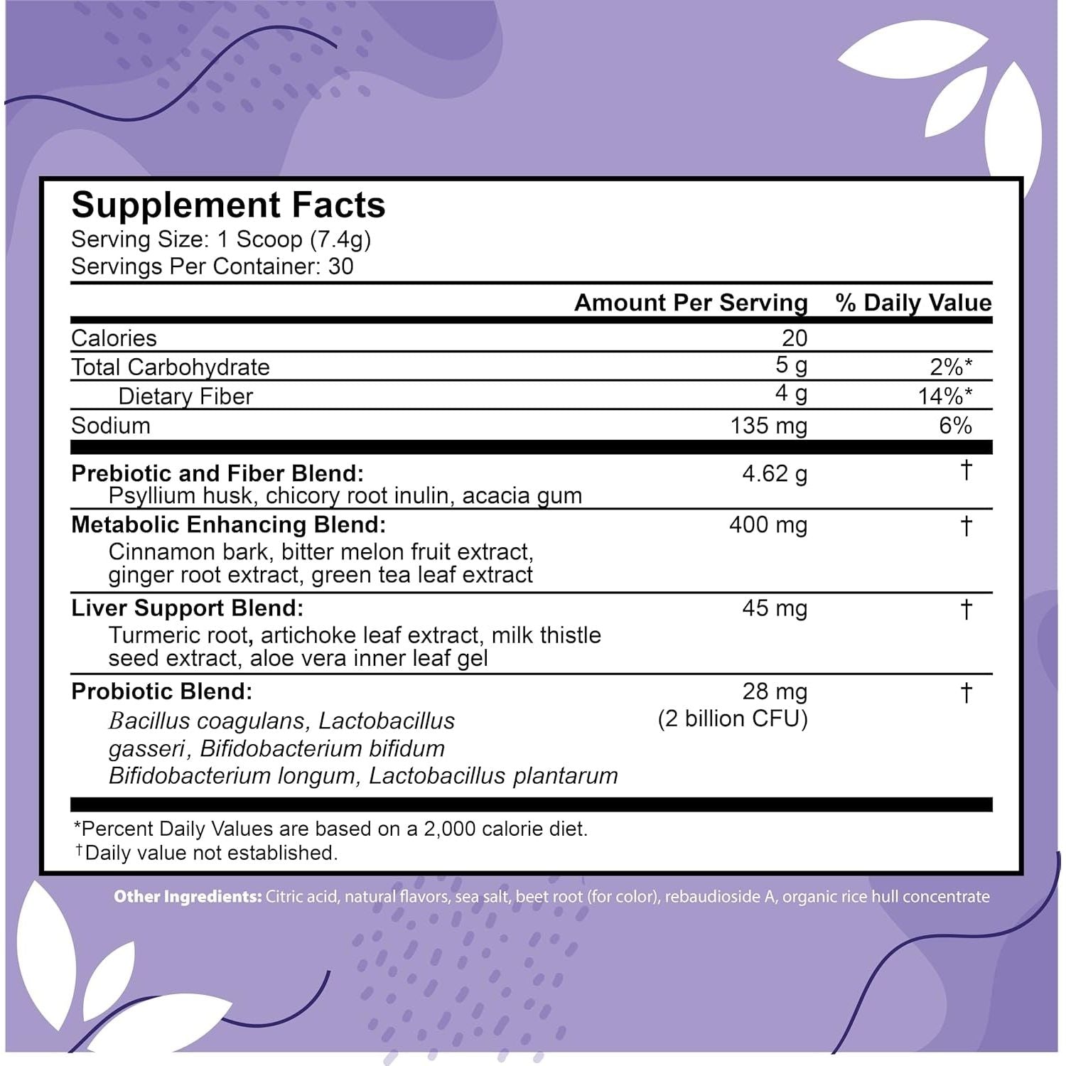 Colonsweep - Strawberry Flavored Probiotic Psyllium Husk Powder Colon Cleanser,7.8 Oz. - 30 Servings