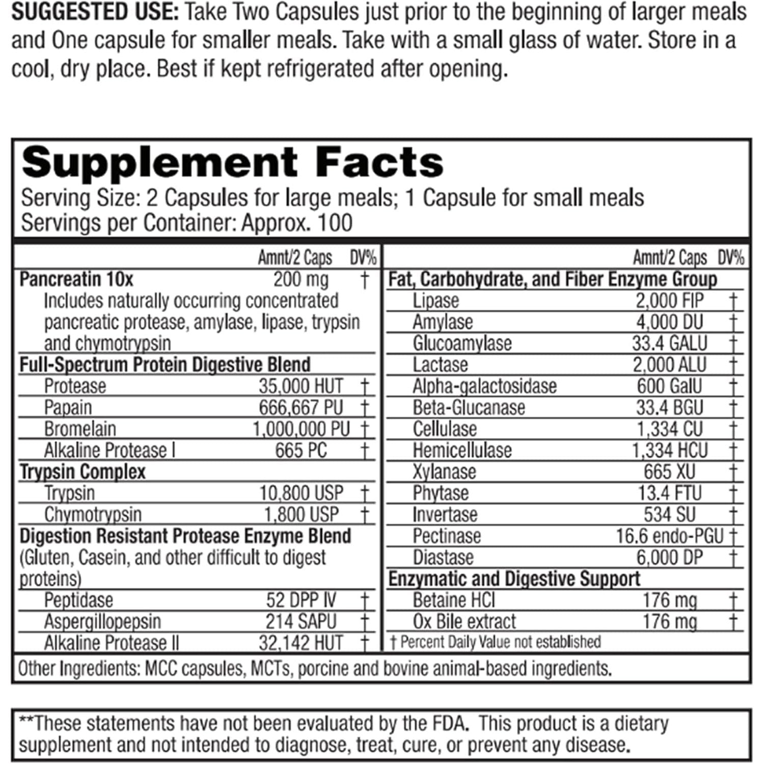 Dr Tennant'S - GERD, Heartburn & Acid Reflux Relief - Digest Foods Properly for Gut Health, Bloating Relief - 200 Count