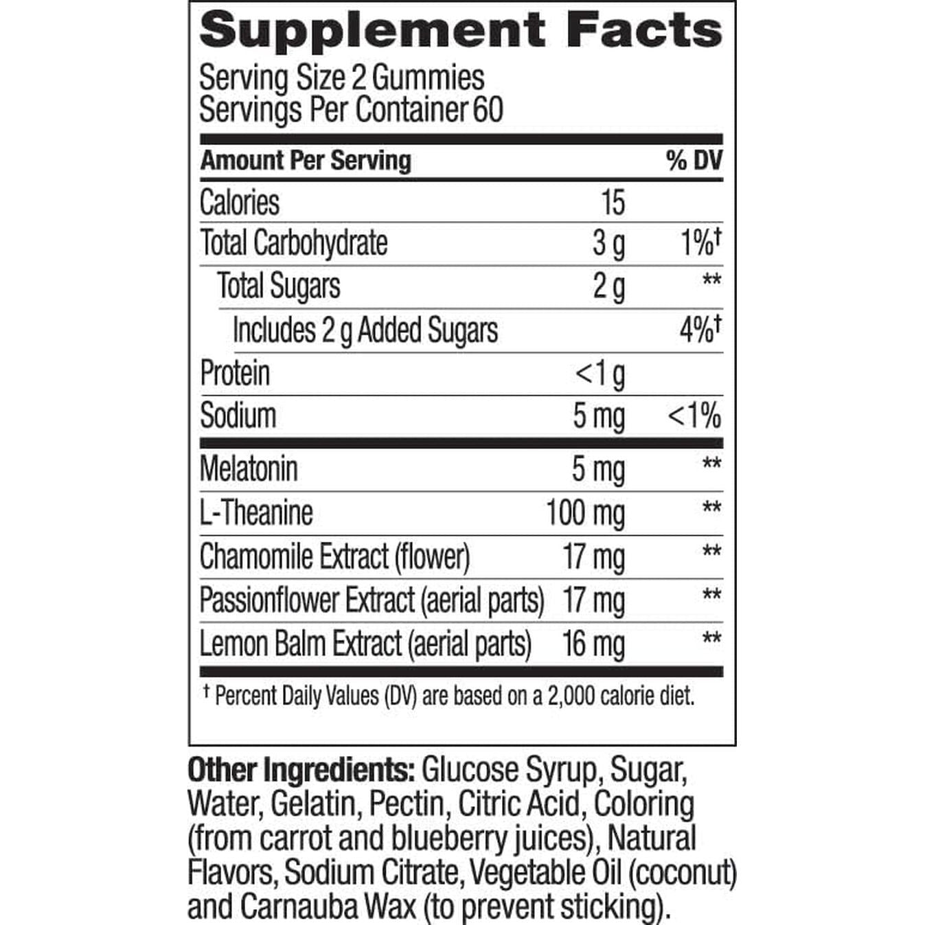OLLY Extra Strength Sleep Gummy Occasional Sleep Support -120 Count