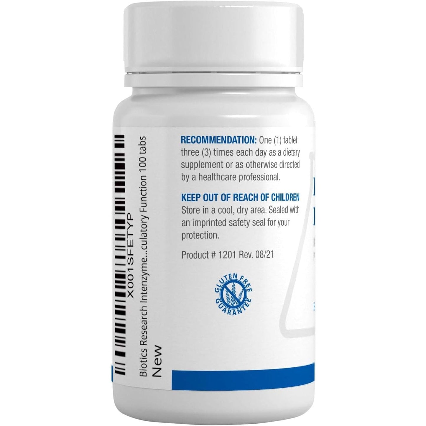 Biotics Research Intenzyme Fort™ Proteolytic Pancreatic Enzymes, 100 Tablets