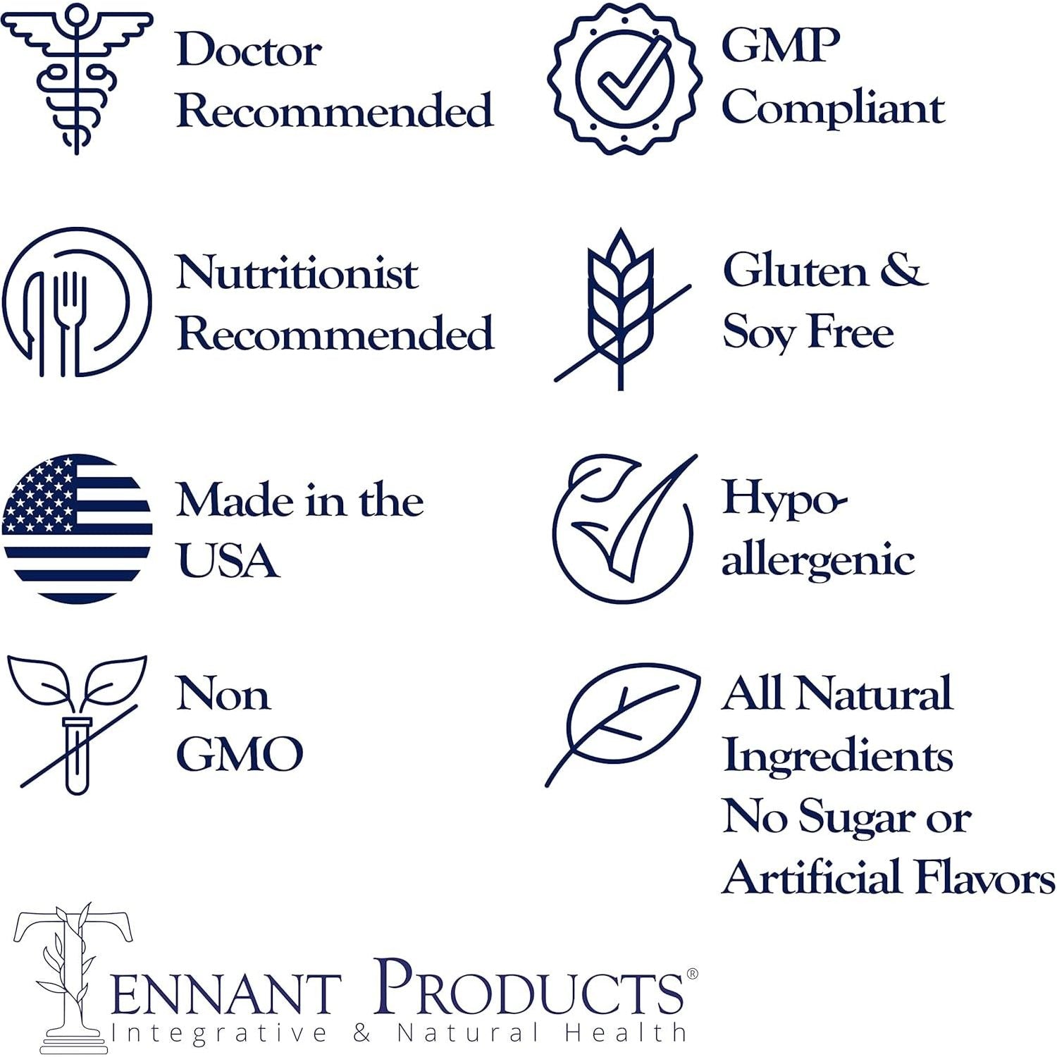 Dr Tennant'S - GERD, Heartburn & Acid Reflux Relief - Digest Foods Properly for Gut Health, Bloating Relief - 200 Count