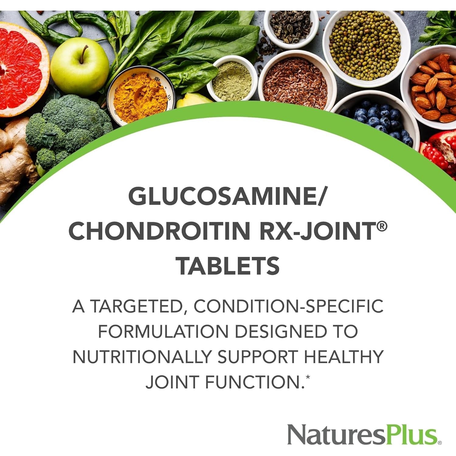 Natures plus Advanced Therapeutics Glucosamine/Chondroitin Rx Joint, Extended Delivery 30 Servings