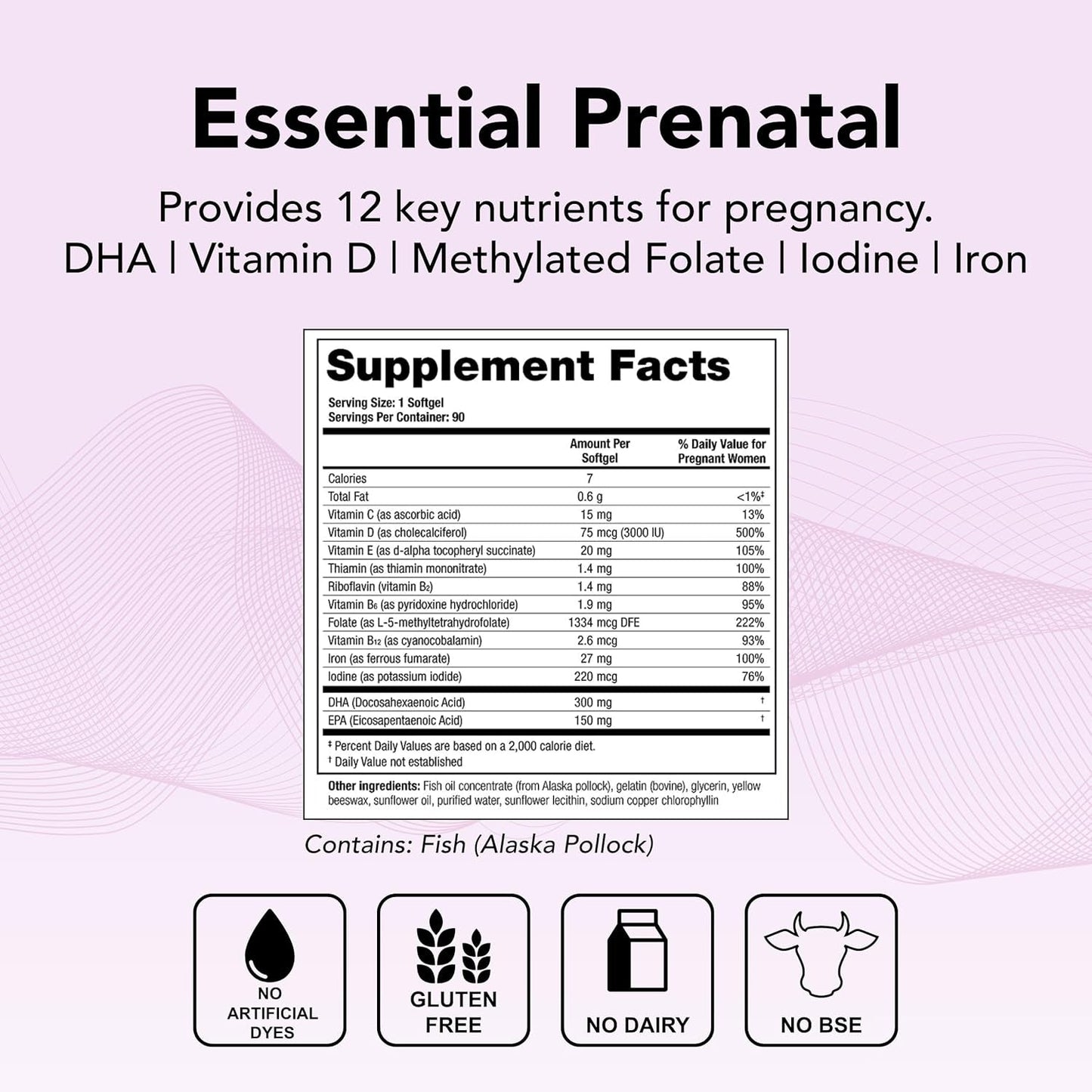 Theralogix Theranatal One Prenatal Vitamin to Support a Healthy Pregnancy - 90-Day Supply