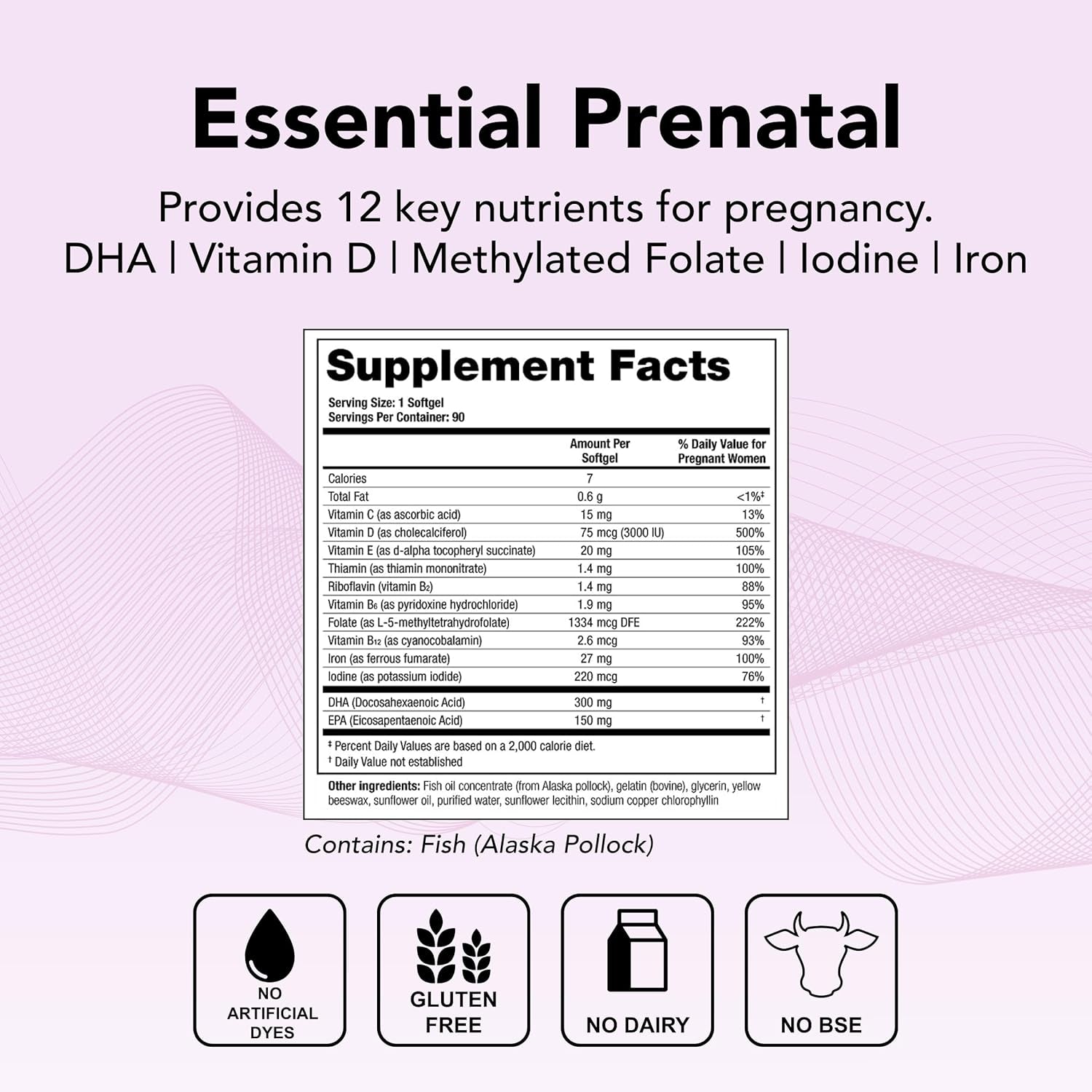 Theralogix Theranatal One Prenatal Vitamin to Support a Healthy Pregnancy - 90-Day Supply