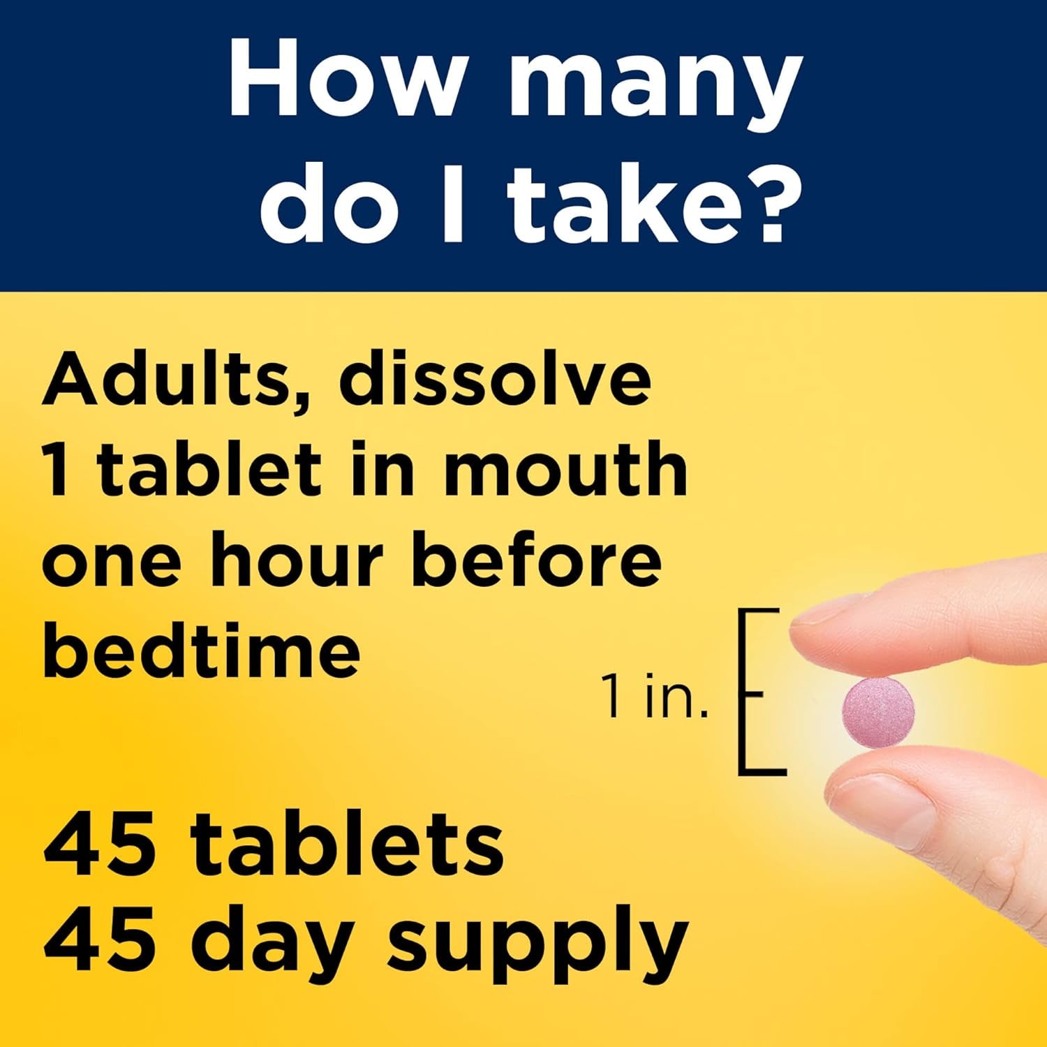 Nature Made Fast Dissolve Melatonin 10Mg 45 Tablets 45 Day Supply